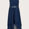 MONSOON Abigail One-Shoulder Prom Dress Blue -Amour Fashion 01 51822406 2
