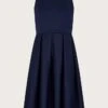MONSOON Scuba Racerback Prom Dress Blue -Amour Fashion 01 51823306 2
