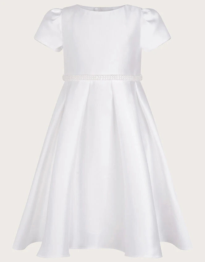 MONSOON Henriette Pearl Belt Duchess Dress Ivory 3 MONSOON Henriette Pearl Belt Duchess Dress Ivory