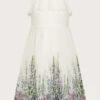 MONSOON Hyacinth Pleated Chiffon Dress Ivory -Amour Fashion 01 51827226 2