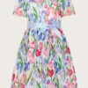 MONSOON Tulip Wrap Chiffon Dress Multi -Amour Fashion 01 51827929 2