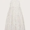 MONSOON Jennifer Dobby Spot Maxi Dress Ivory -Amour Fashion 01 51830226 2