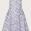MONSOON Butterfly Wing Embroidered Dress Blue -Amour Fashion 01 51830306 2