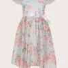 MONSOON Reeta Rose Print Hanky Hem Dress Blue -Amour Fashion 01 51830802 2