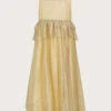 MONSOON Land Of Wonder Alexandra Mesh Ruffle Maxi Dress Gold -Amour Fashion 01 51832532 2