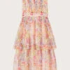 MONSOON Floral Print Tulle Dress Multi -Amour Fashion 01 51833829 2
