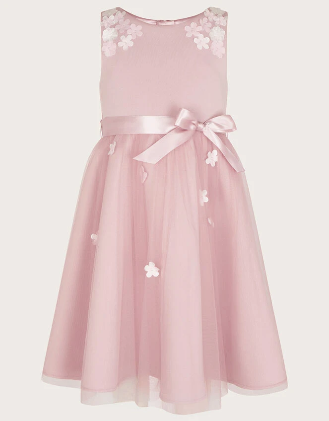 MONSOON Layla 3D Scuba Dress Pink 3 MONSOON Layla 3D Scuba Dress Pink