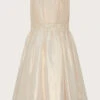 MONSOON Land Of Wonder Shimmer Organza Beaded Waistband Dress Natural -Amour Fashion 01 51837590 2