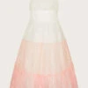 MONSOON Dotty Foil Ombre Tulle Maxi Dress Pink -Amour Fashion 01 51881212 2