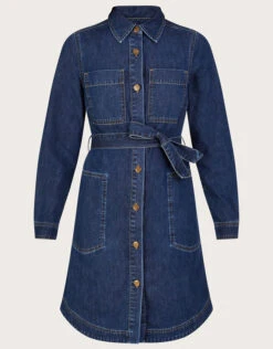 MONSOON Shirley Denim Shirt Dress Blue -Amour Fashion 01 54008939 4