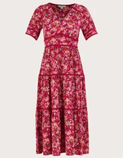 MONSOON Ditsy Floral Midi Dress Red 11 MONSOON Ditsy Floral Midi Dress Red -Amour Fashion 01 54073909 5