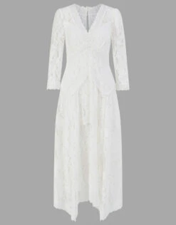 MONSOON Emily Lace Hanky Hem Bridal Dress Ivory -Amour Fashion 01 54078746 4