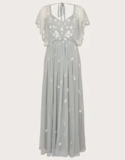 MONSOON Sophie Embroidered Shorter Length Maxi Dress Green -Amour Fashion 01 54080827 4