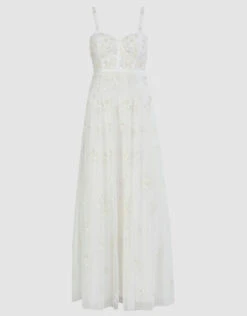 MONSOON Caroline Embellished Bridal Dress Ivory -Amour Fashion 01 54081646 5