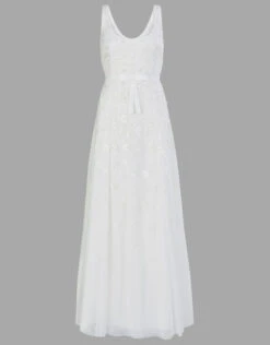 MONSOON Amelie Embroidered Bridal Dress Ivory -Amour Fashion 01 54081946 4