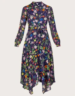 MONSOON Freida Print Shirt Dress In Sustainable Viscose Blue -Amour Fashion 01 54083861 4