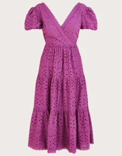 MONSOON Fabiola Broderie Dress Purple -Amour Fashion 01 54088804 5