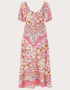 MONSOON Julietta Floral Maxi Dress In Sustainable Viscose Ivory -Amour Fashion 01 54291746 5