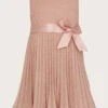 MONSOON Baby Gilded Roses Pleated Dress Pink -Amour Fashion 01 61302012 2