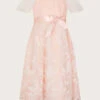 MONSOON May Butterfly Lace Border Dress Pink -Amour Fashion 01 61502611 2