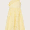 MONSOON Lace One Shoulder Dress Yellow -Amour Fashion 01 61503756 2