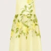 MONSOON Roses Embroidered Dress Yellow -Amour Fashion 01 61509556 2
