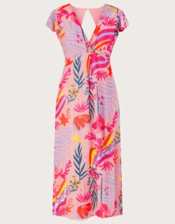 MONSOON Sienna Embellished Metallic Dress With Recycled Polyester Pink -Amour Fashion 01 64018910 5