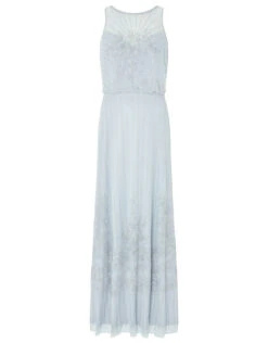 MONSOON Bella Embellished Maxi Dress Blue -Amour Fashion 01 74511102 4