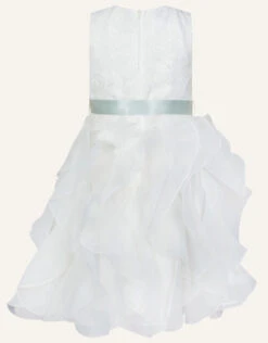 MONSOON Lace Ruffle Dress Ivory -Amour Fashion 02 31807226 3