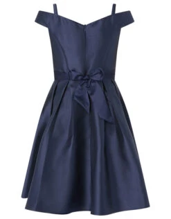 MONSOON Duchess Twill Bardot Prom Dress Blue 6 MONSOON Duchess Twill Bardot Prom Dress Blue -Amour Fashion 02 31824306 2