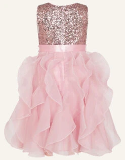 MONSOON Cancan Sequin Ruffle Dress Pink -Amour Fashion 02 31825912 3