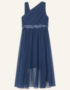 MONSOON Abigail One Shoulder Prom Dress Blue -Amour Fashion 02 31900606 2
