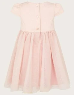MONSOON Baby Freya Scuba Glitter Dress Pink -Amour Fashion 02 41310839 3