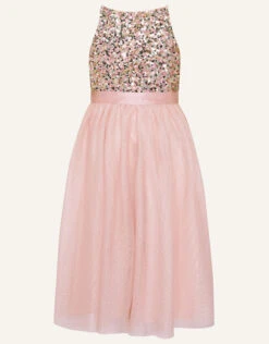 MONSOON Truth Disco Sequin Dress Pink -Amour Fashion 02 41519312 3
