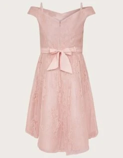 MONSOON Lace Bardot Prom Dress Pink -Amour Fashion 02 41523039 3