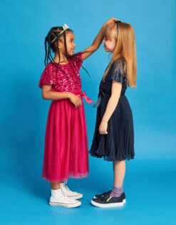 MONSOON Truth Cape Sleeve Art Deco Sequin Dress Red -Amour Fashion 02 41526014 6