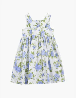 Trotters Adelina Vintage Rose Cross-Back Dress Blue -Amour Fashion 02 41550102 2