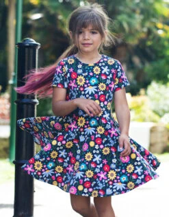 Frugi Spring Skater Dress Blue -Amour Fashion 02 41552006 2