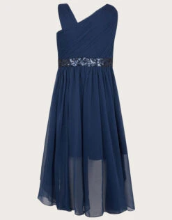 MONSOON Abigail One-Shoulder Prom Dress Blue -Amour Fashion 02 41905206 3