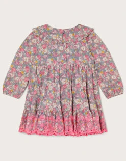 MONSOON Baby Ditsy Broderie Dress Grey -Amour Fashion 02 51210420 3