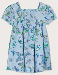 MONSOON Baby Butterfly Puff Sleeve Dress Blue -Amour Fashion 02 51210502 3