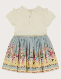MONSOON Baby Bunny Floral 2-in-1 Dress Blue -Amour Fashion 02 51214802 3