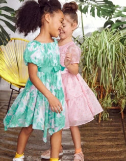 MONSOON Palm Print Hanky Hem Dress Green -Amour Fashion 02 51309607 6