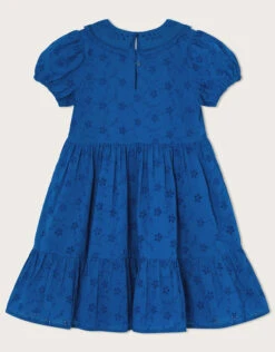 MONSOON Broderie Point Collar Dress Blue 6 MONSOON Broderie Point Collar Dress Blue -Amour Fashion 02 51315002 3