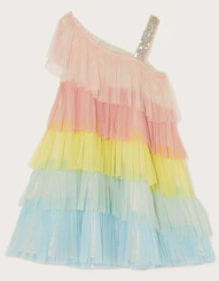 MONSOON Disco One-Shoulder Colourblock Dress Multi -Amour Fashion 02 51318729 3