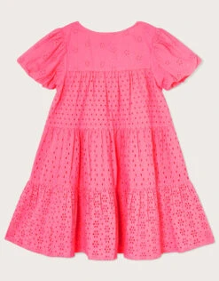 MONSOON Broderie Button Dress Pink -Amour Fashion 02 51319812 3