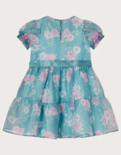 MONSOON Printed Organza Dress Blue -Amour Fashion 02 51320302 3