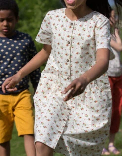 Little Green Radicals Spring Flowers Button Through Dress Multi -Amour Fashion 02 51329829 2