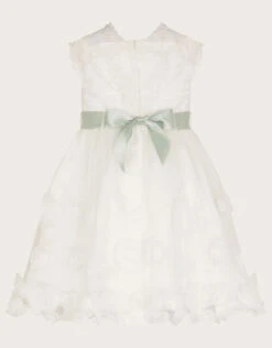 MONSOON Baby Margot Lace 3D Roses Dress Ivory -Amour Fashion 02 51501226 3