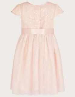 MONSOON Baby Truth Sequin Lace Dress Pink -Amour Fashion 02 51502312 3